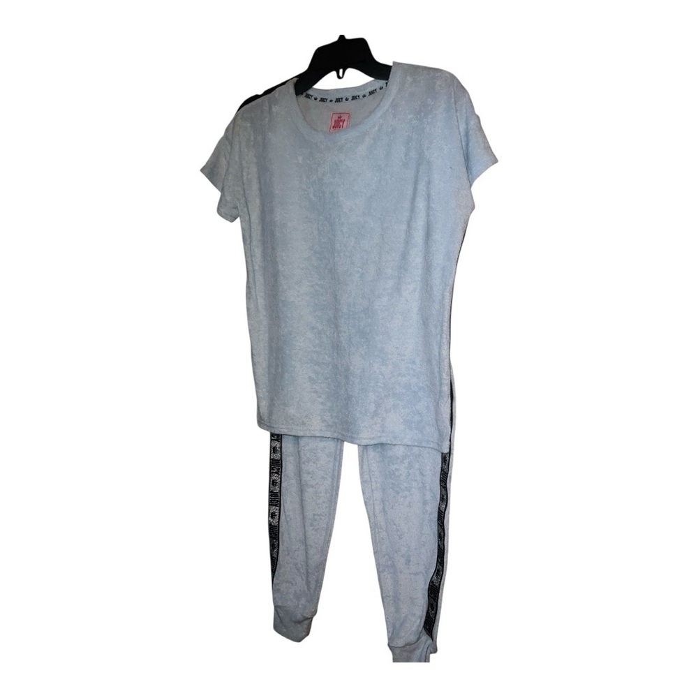Juicy Couture Soft light Blue terry cloth Lounge Set - Picture 6 of 14